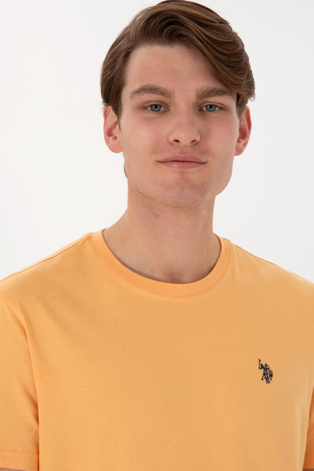 Erkek Regular Fit Bisiklet Yaka Turuncu Basic Ti__rt Sepette S_rpriz _ndirim - U.s. polo assn фото 2