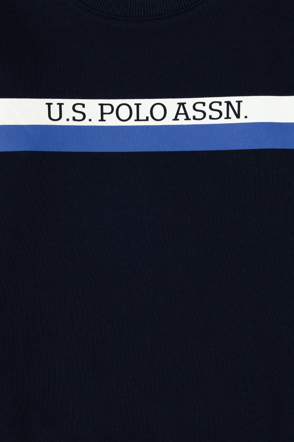 Свитшот U.S. Polo Assn для мальчика хлопок темно-синий  фото 3
