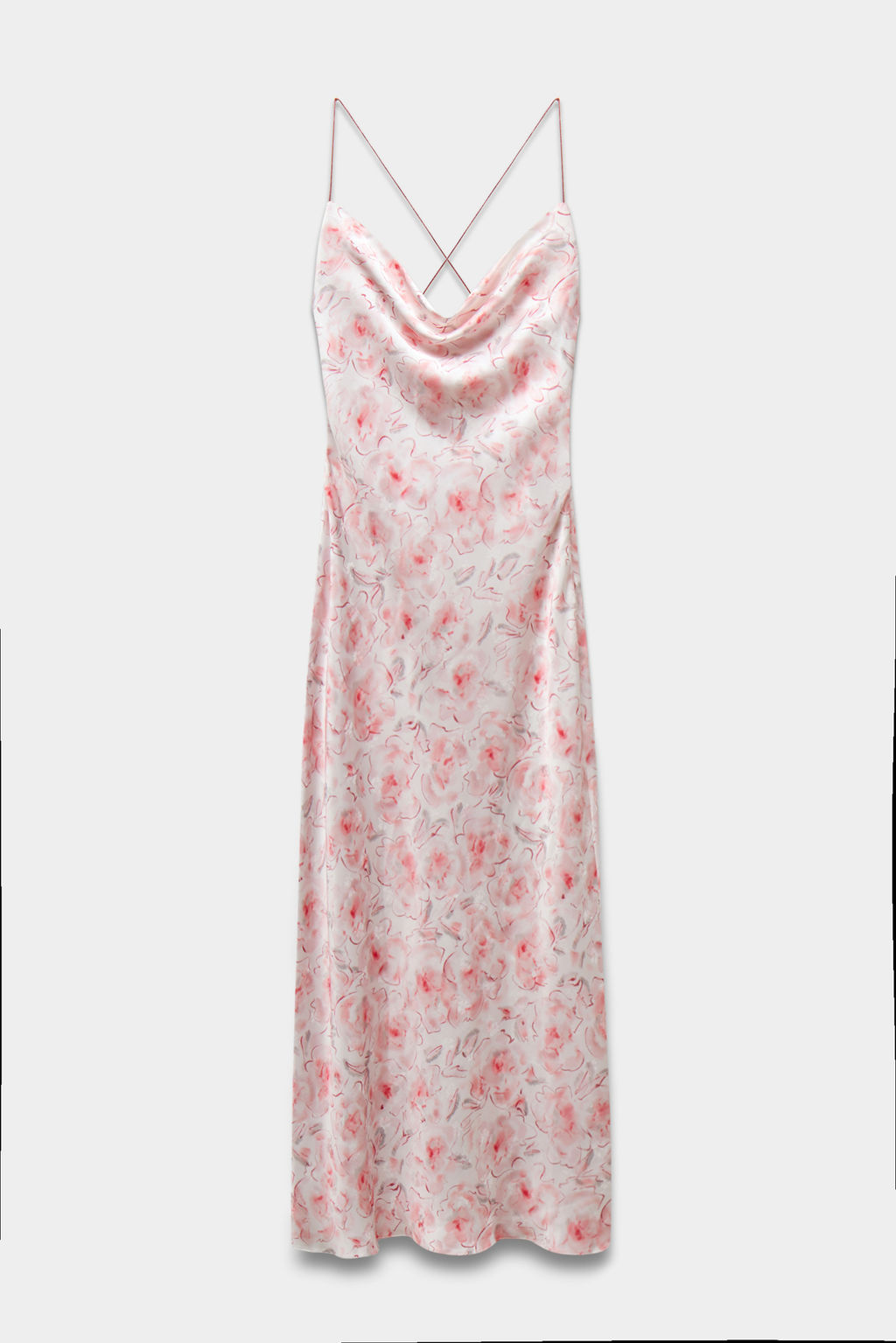 Платье комбинация с цветочным мотивом