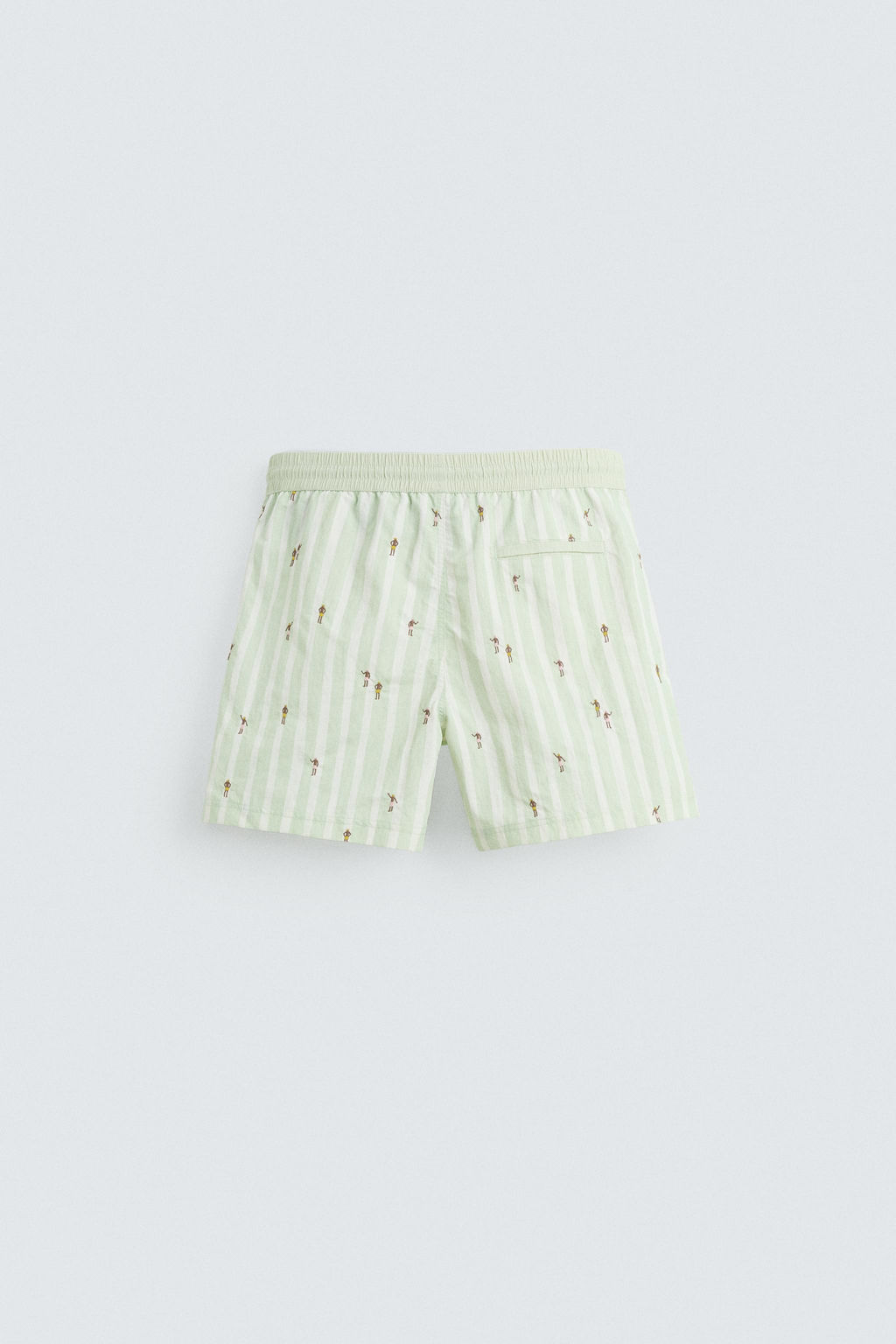 EMBROIDERED MID-LENGTH SWIMMING TRUNKS - Zara фото 7
