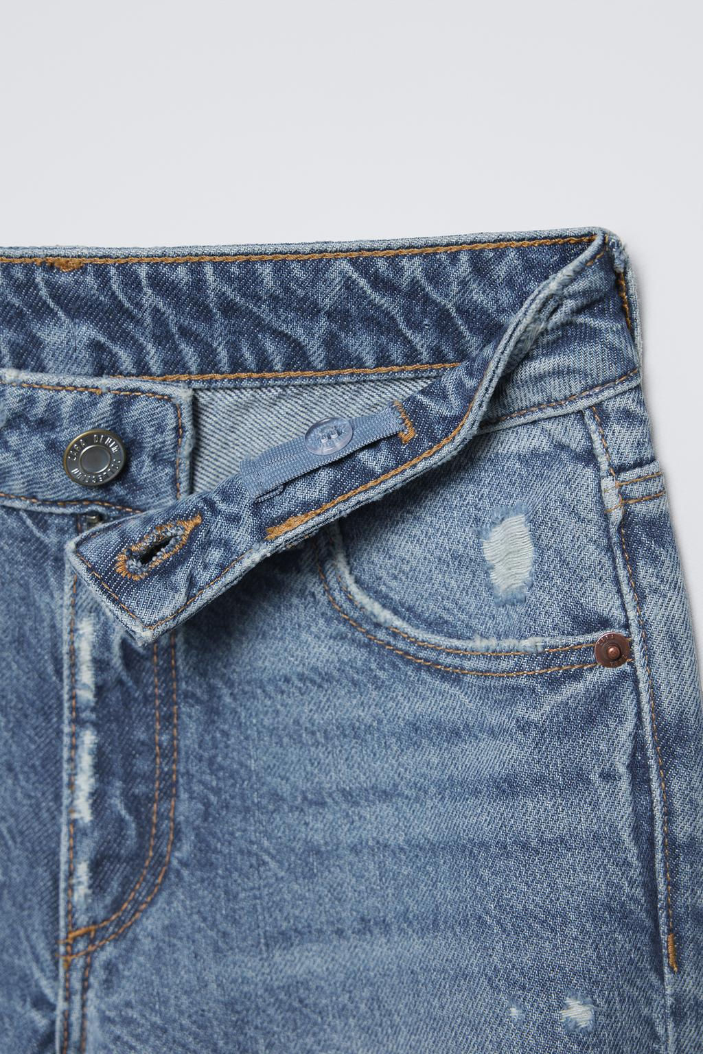 RIPPED WIDE LEG JEANS - Zara фото 4