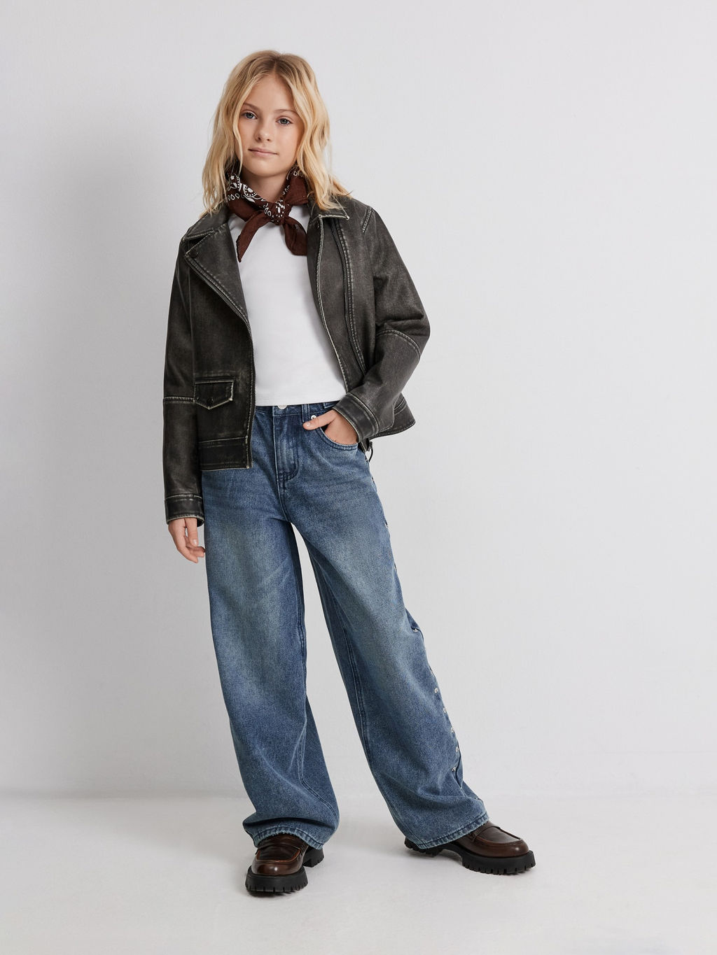 ACOOLA / Джемпер детский для девочек Portland белый  фото 2