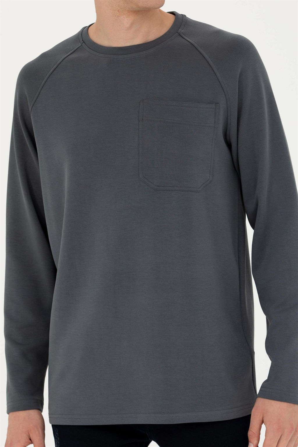 Мужской свитшот антрацитового цвета - U.s. polo assn фото 13