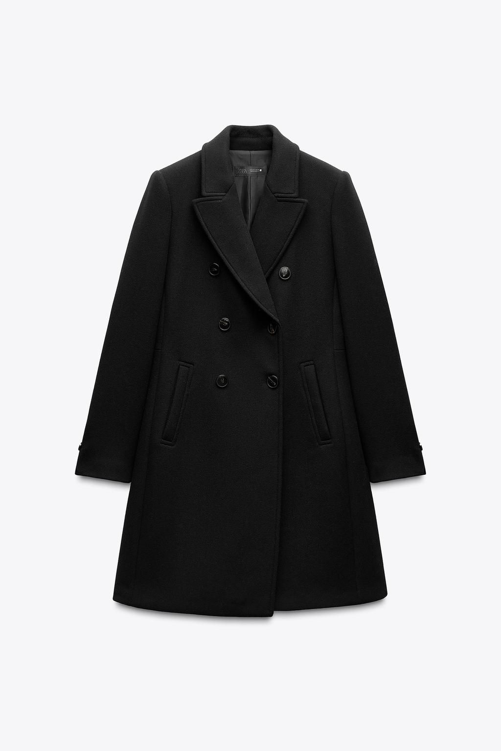 WOOL BLEND DOUBLE-BREASTED COAT - Zara фото 2