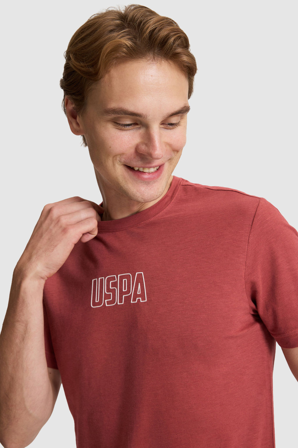 Erkek Vi_ne Regular Fit Bisiklet Yaka Ti__rt - U.s. polo assn фото 2