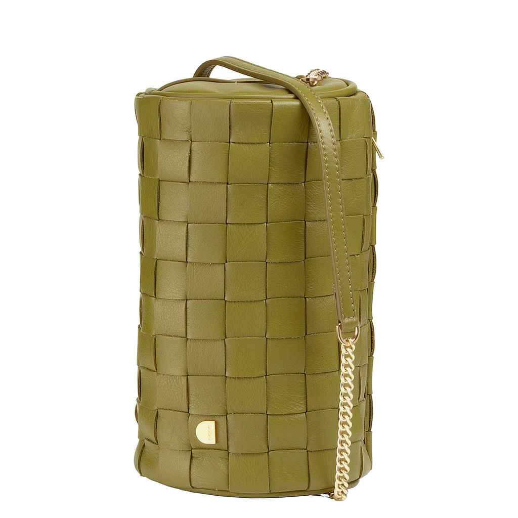 Итальянская кожаная сумка DuDu Bags серии Abigail | оливковый - Dudubags фото 3