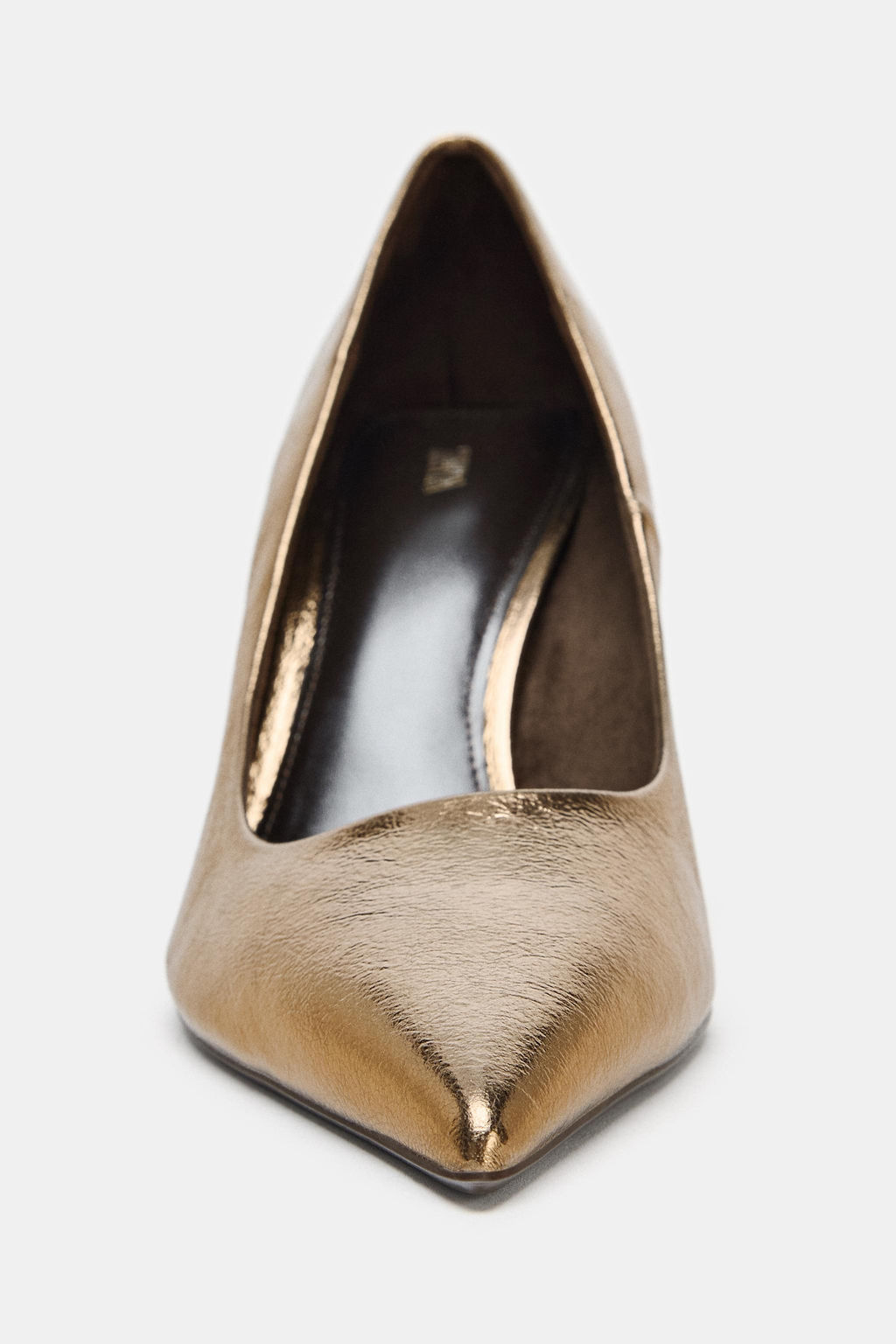 METALLIC EFFECT HIGH-HEEL SHOES - Zara фото 3