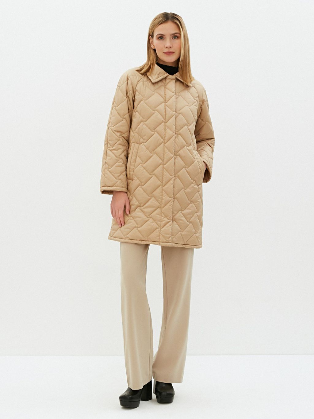 Conso/SM 220114 - sand Утепленное Пальто