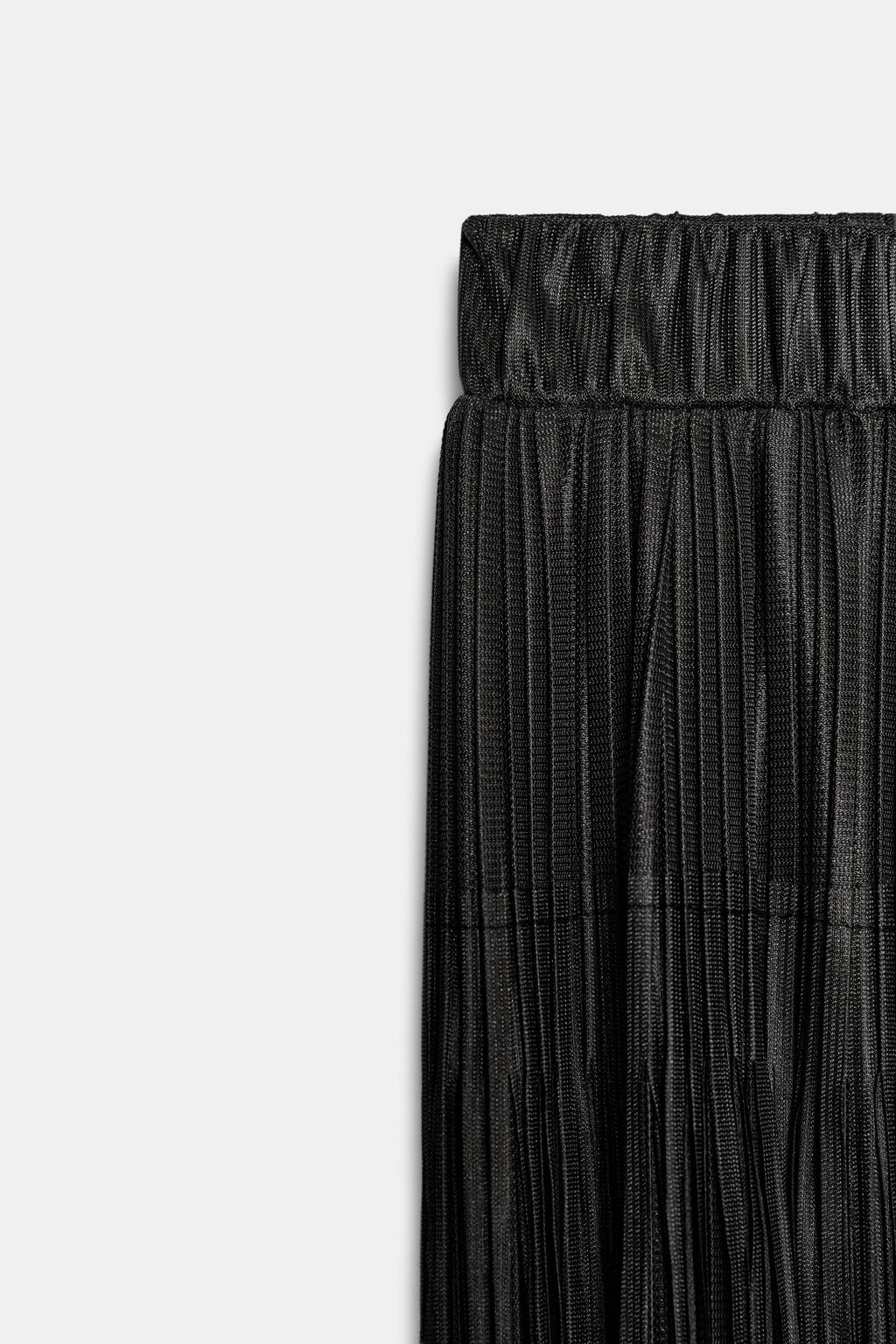 FRINGED MIDI SKIRT - Zara фото 3