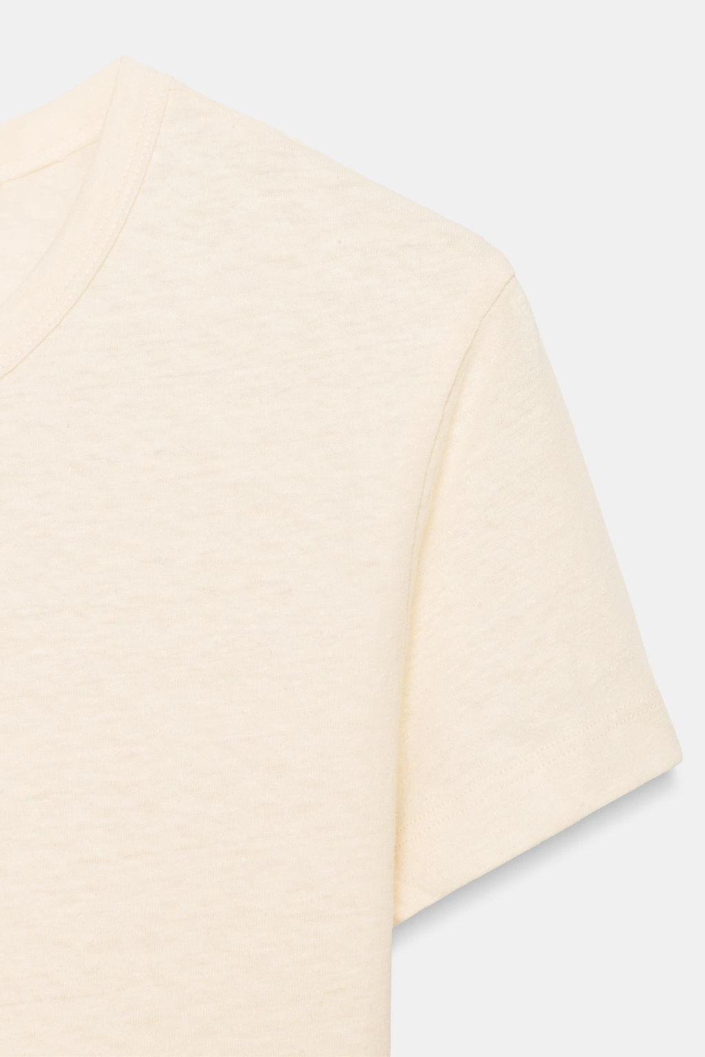 CAMISETA MANGA CORTA ALGOD?N / Crudo - Zara фото 4