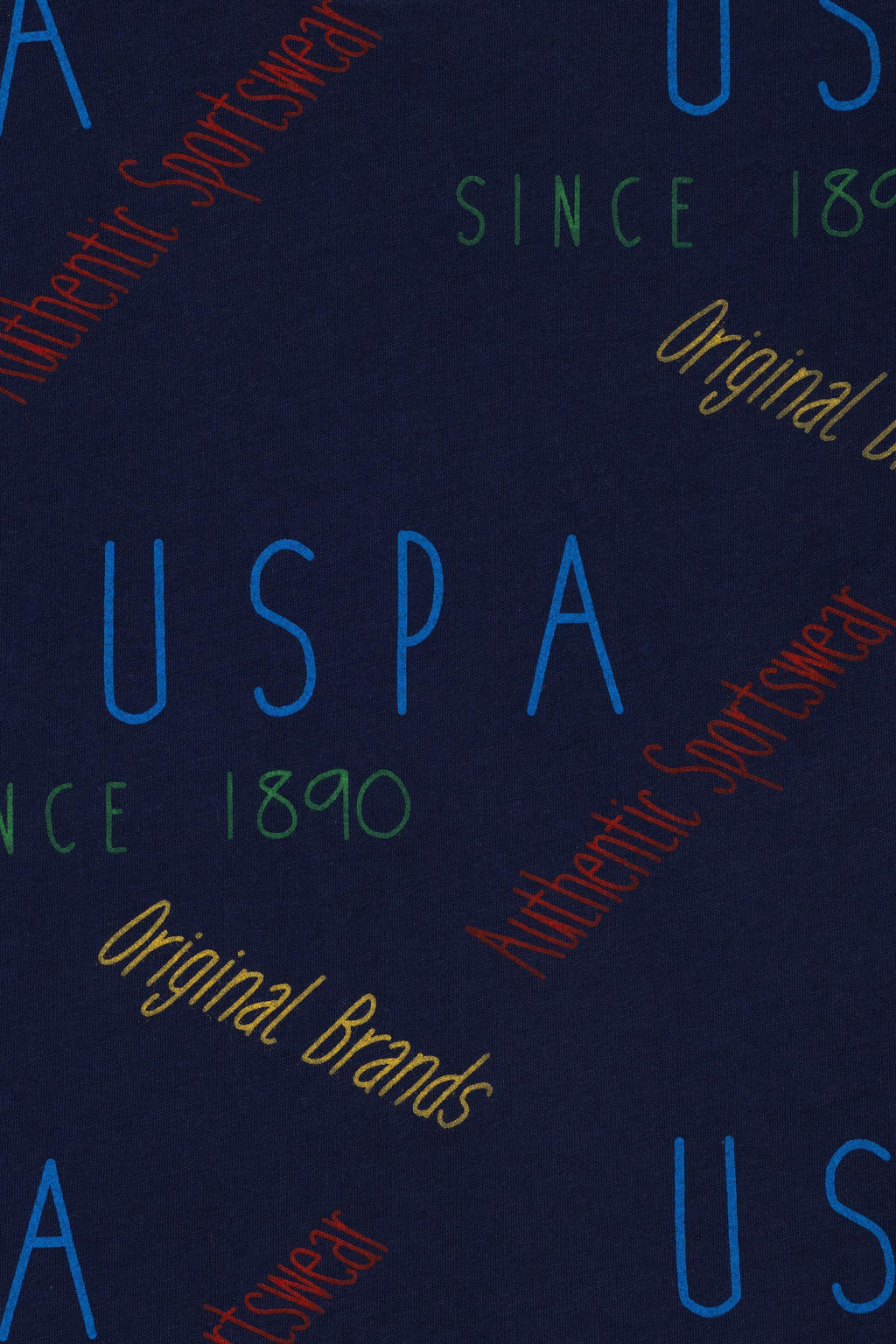 Футболка U.S. Polo Assn темно-синяя хлопок  фото 14