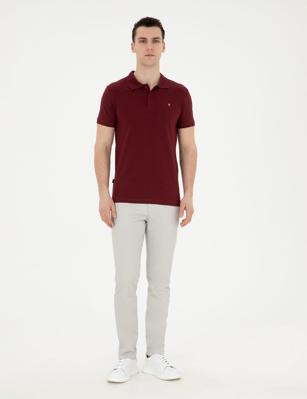 Bordo Slim Fit Basic Ti__rt