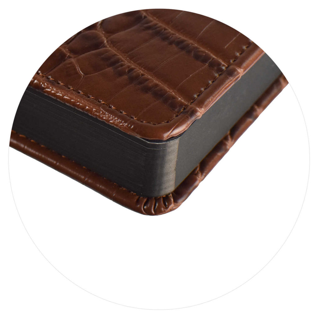 Ежедневник недатированный ESCALADA, А5+, 160 л., арт. 67178/ 10 АЛЛИГАТОР КОРИЧНЕВЫЙ