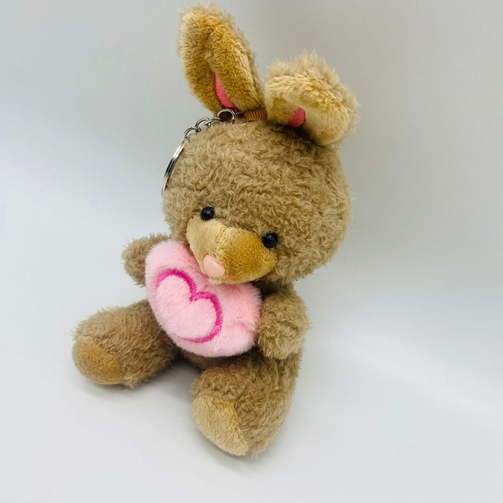 Мягкая игрушка брелок Кролик с сердечком в ассортименте - Storyland фото 3