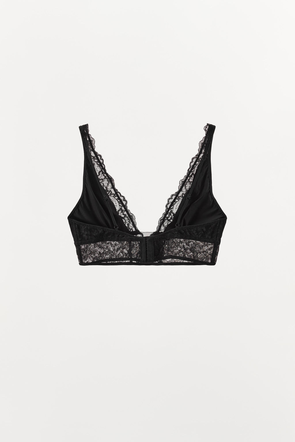 CONTRAST LACE TRIANGLE BRALETTE - Zara фото 4