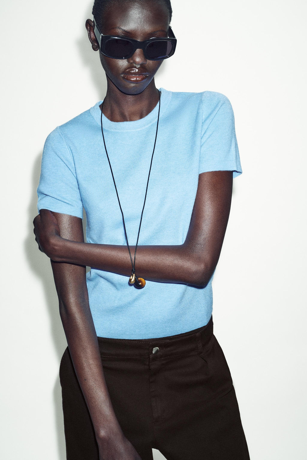 SOFT-TOUCH KNIT SHORT SLEEVE JUMPER - Zara фото 2