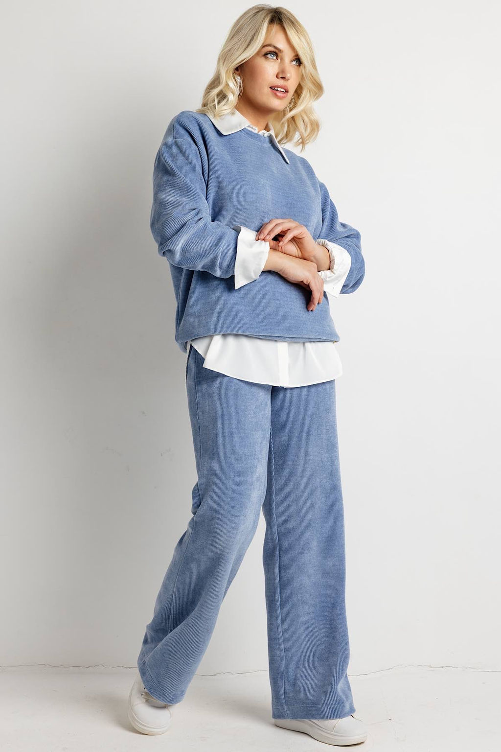 Брюки женские 153В/08/Джинсовый