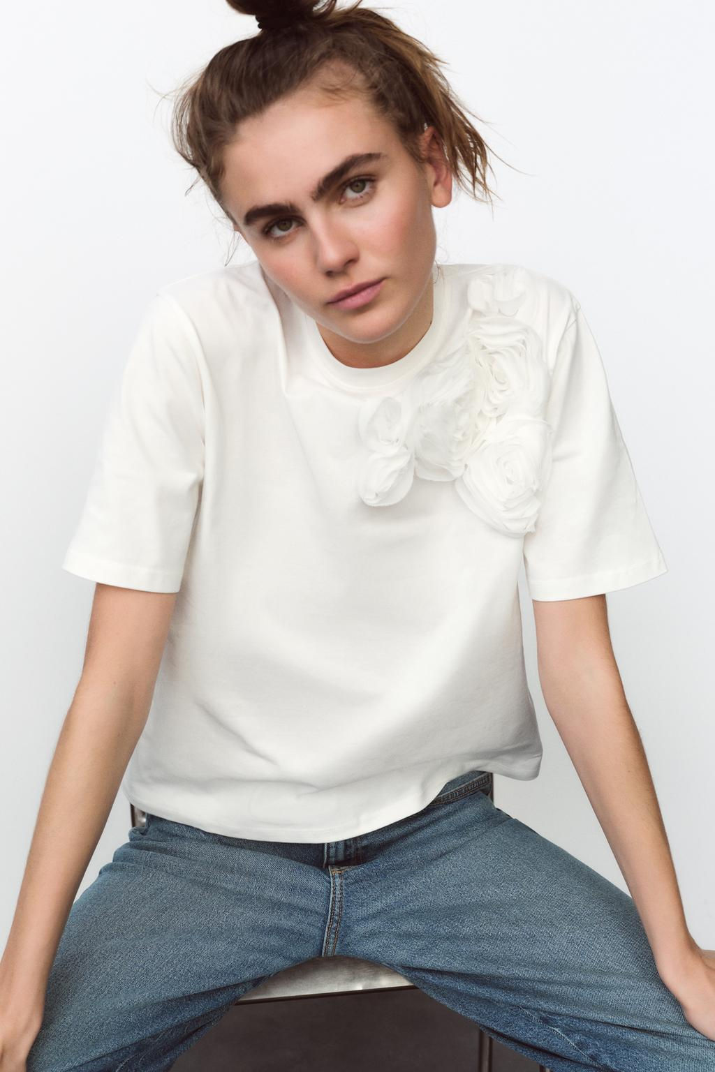 FLORAL T-SHIRT - Zara фото 2