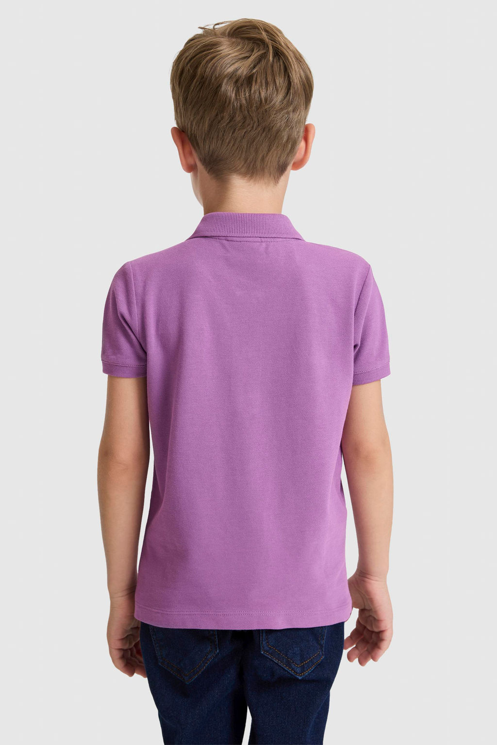 Erkek _ocuk Menek_e Polo Yaka Basic Ti__rt