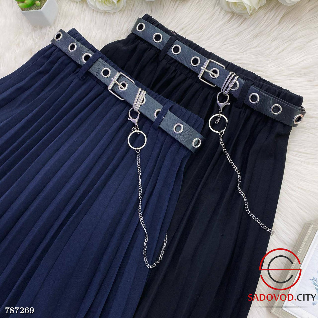 Женская мини юбка в складку