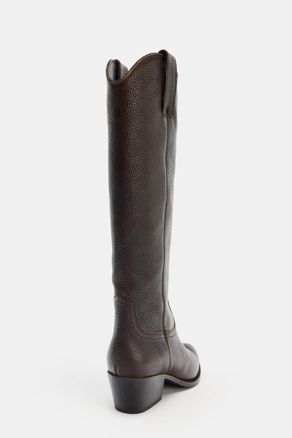 LEATHER KNEE-HIGH BOOTS