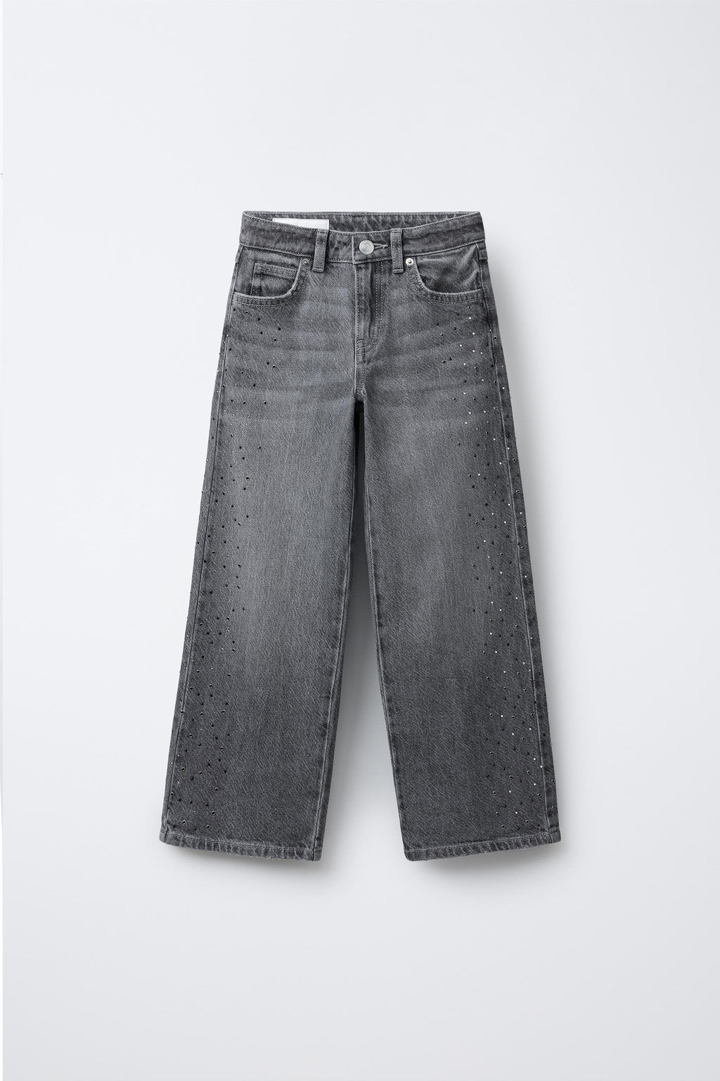 WIDE-LEG RHINESTONE JEANS