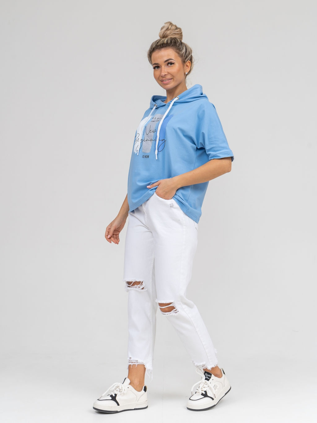 940 Футболка "Голубой"