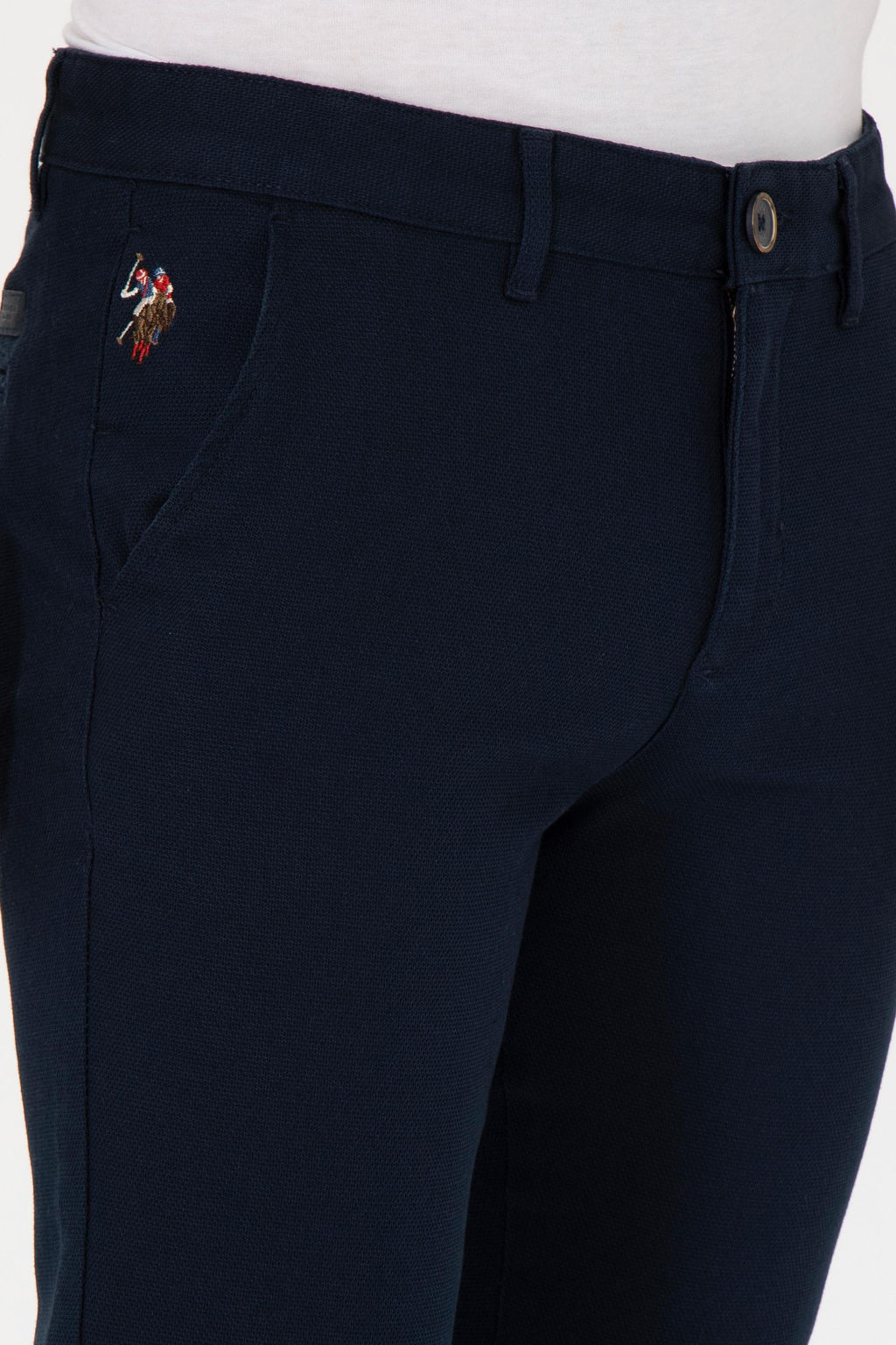 Мужские темно-синие брюки из плотной ткани Неожиданная скидка в корзине - U.s. polo assn фото 5