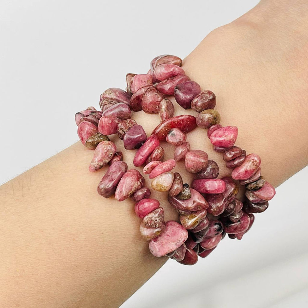 Бусины для украшений из Родонита крошка