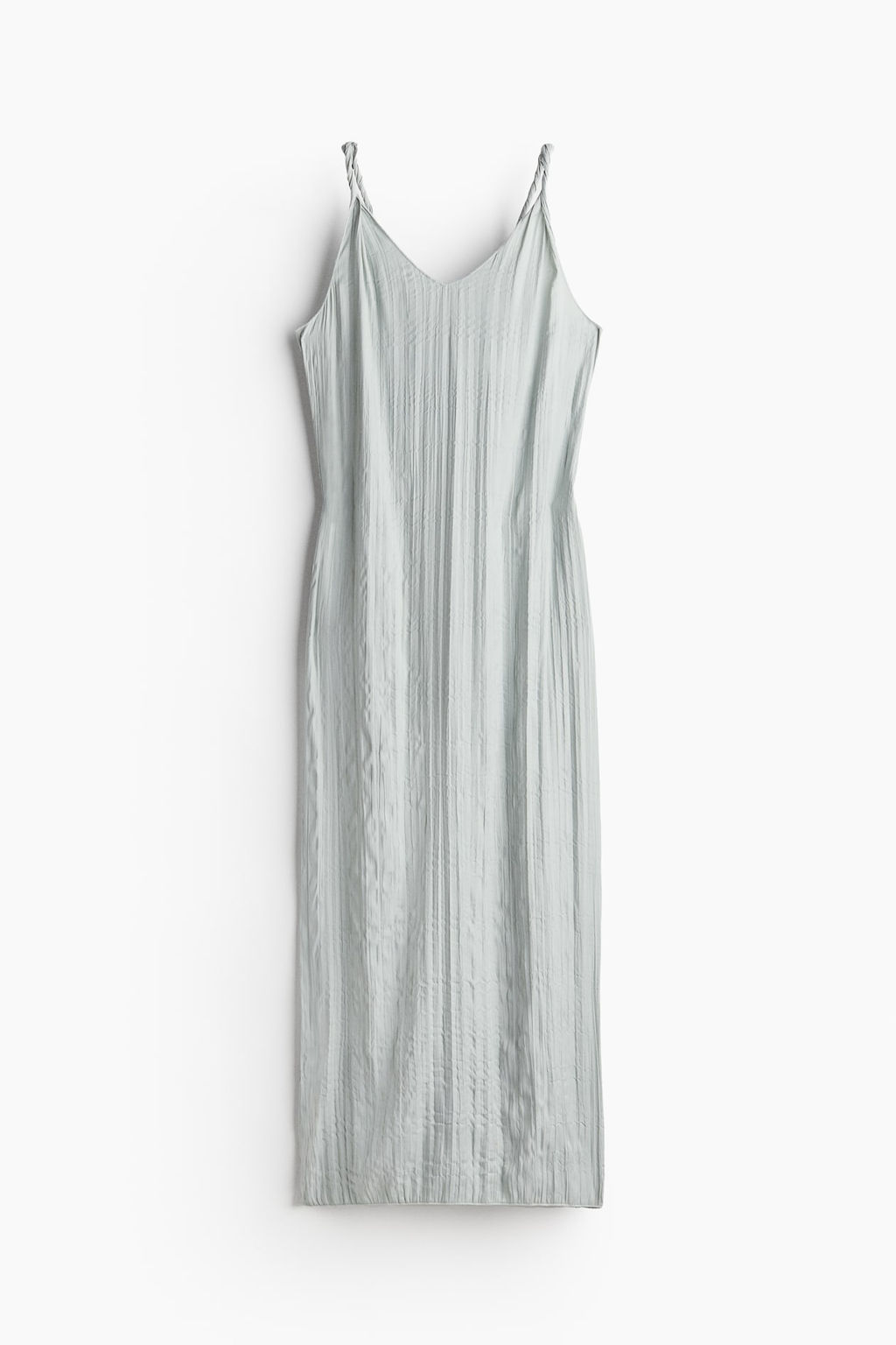 Vestido de saten arrugado con detalle girado - H&m фото 5