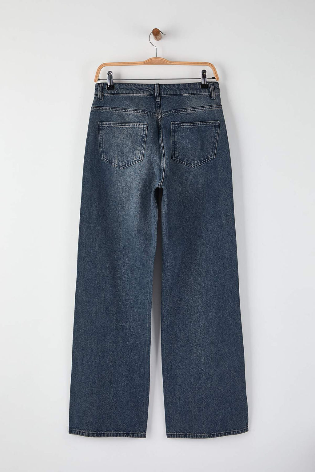 Kahverengi Yuksek Bel Genis Paca Wide Leg Jeans TWOAW26JE00119 - Trendyolmilla фото 8