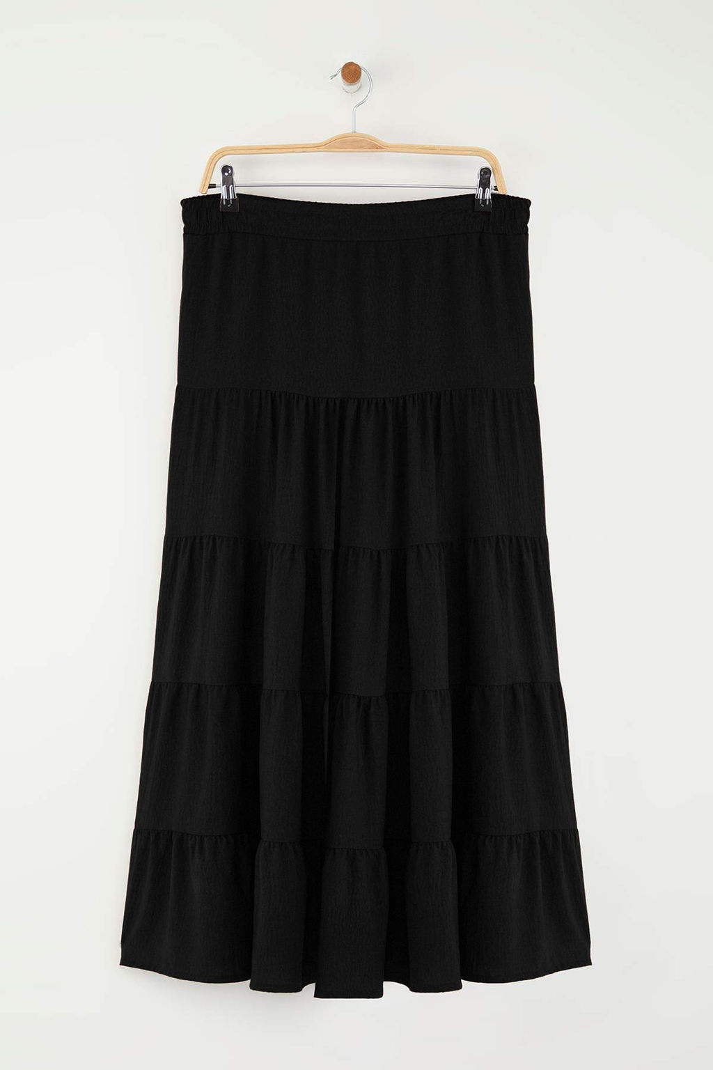 TRENDYOLMILLA Beyaz Pamuklu Dokulu Kumas Maxi Boy Dokuma Etek TWOSS25ET00029 фото 6