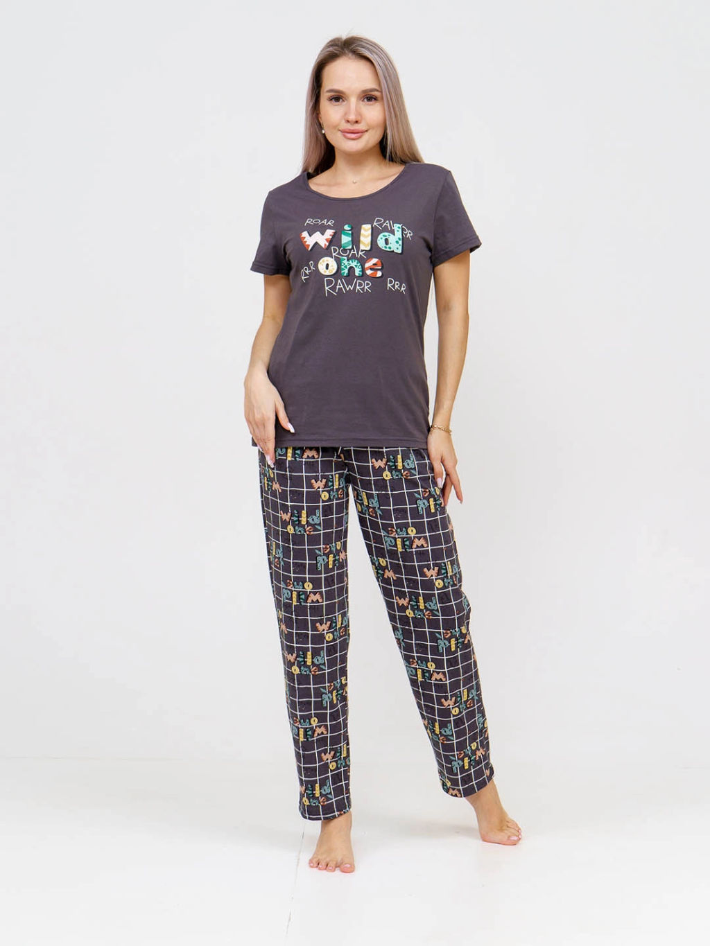 Костюм женский, цвет серый