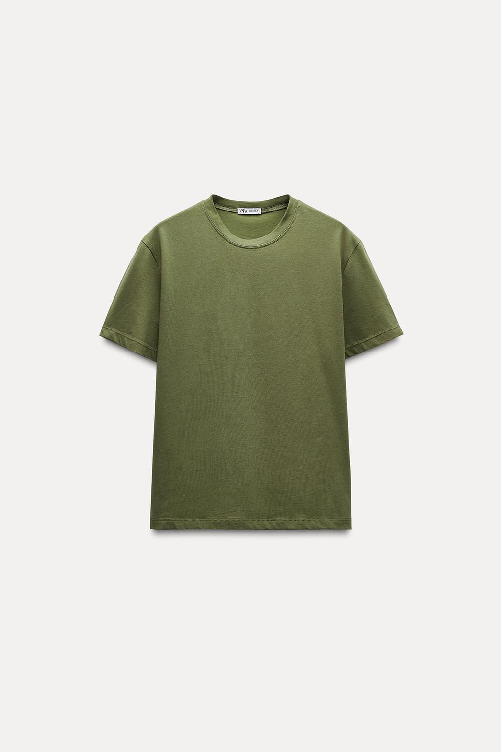BASIC COTTON T-SHIRT - Zara фото 9