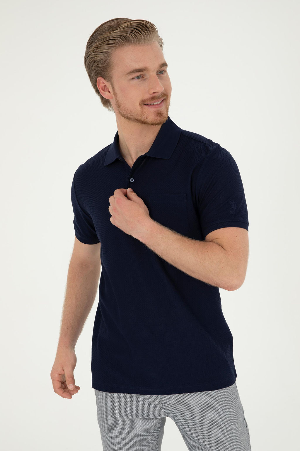 U. S. Polo Assn / Мужская темно-синяя футболка - U.s. polo assn фото 10