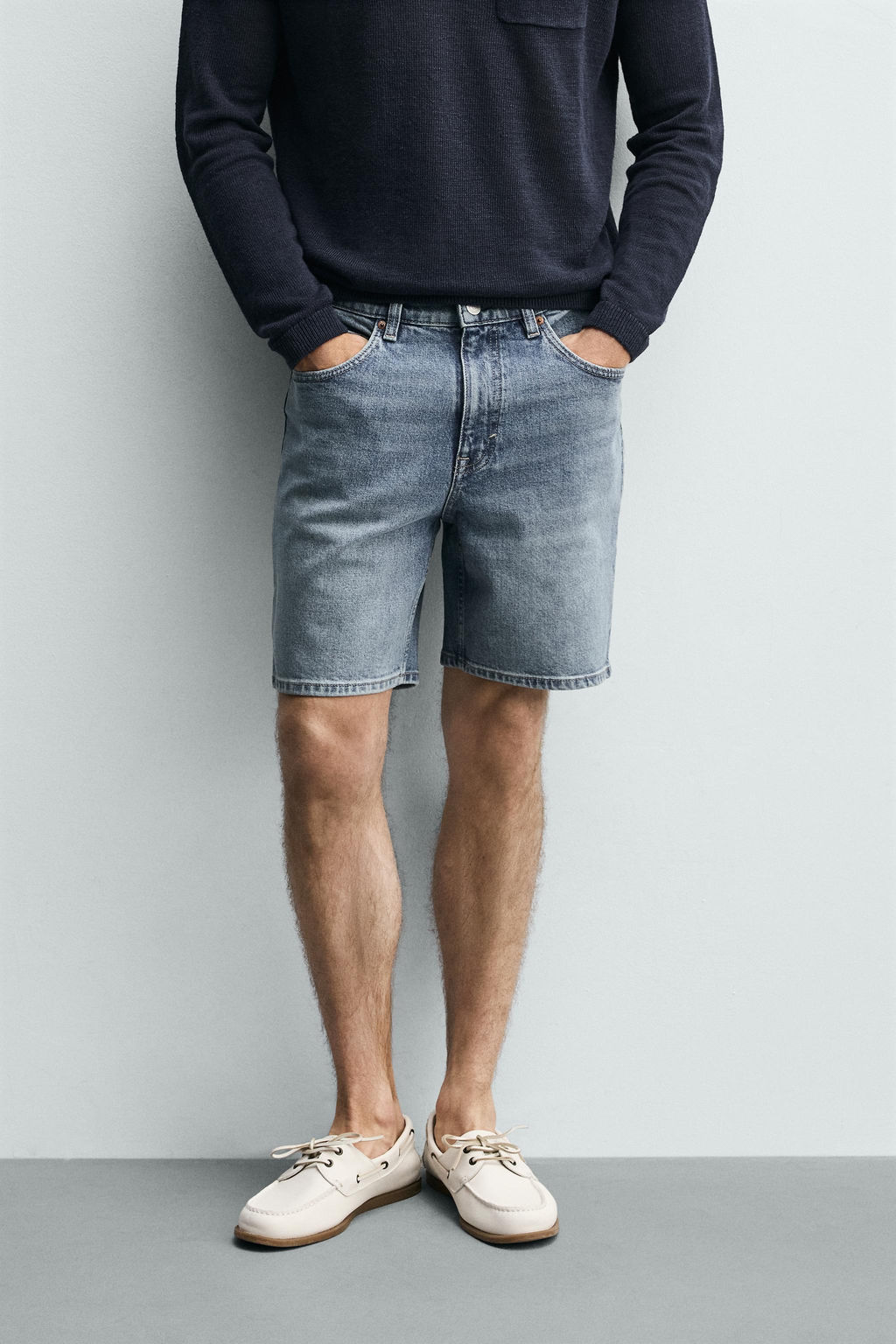 BERMUDA DENIM REGULAR FIT / Crudo - Zara фото 13