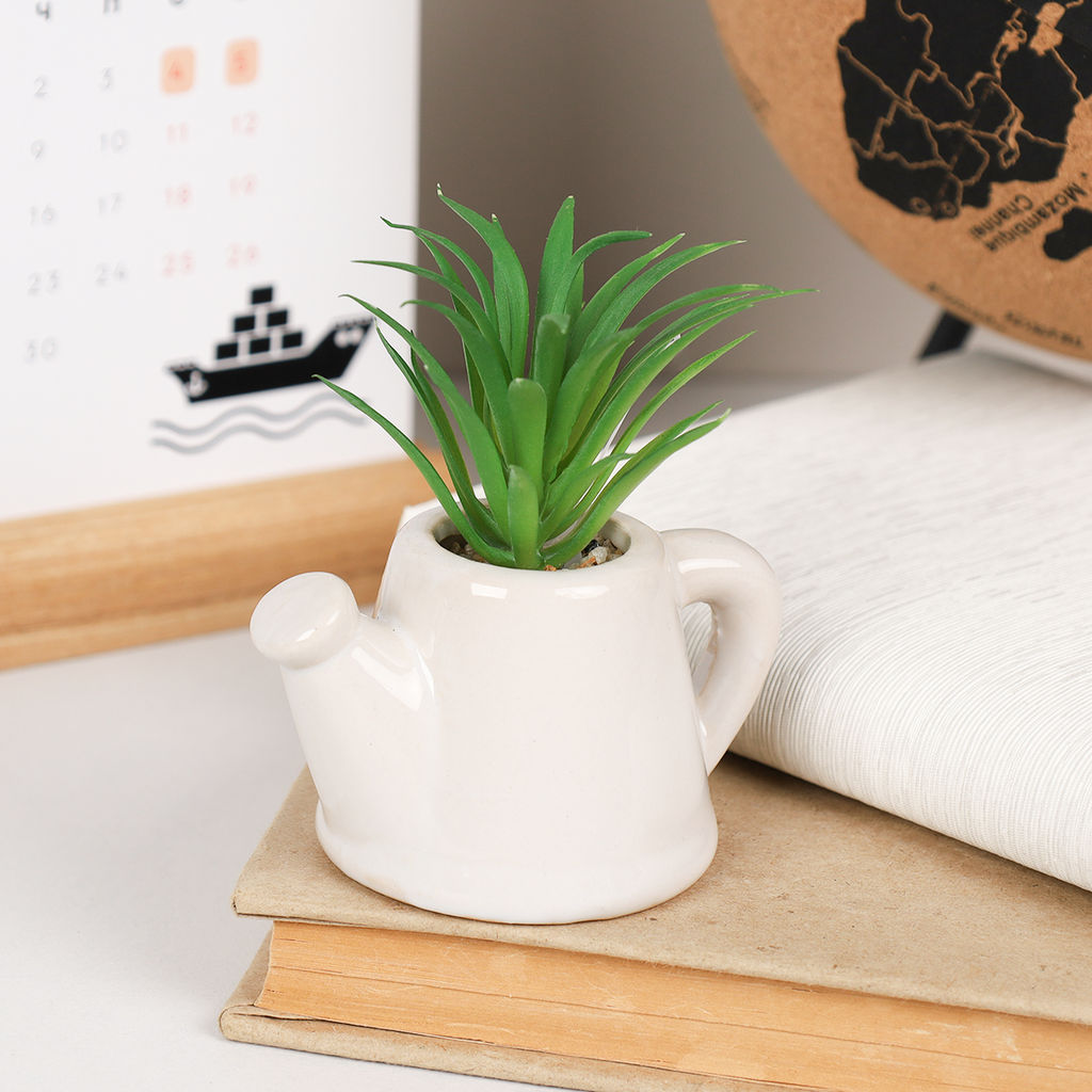 Цена за 1 шт. Цветочная композиция Кактус в чайнике / FA2885 /уп 12/192/ - Галеонтрейд фото 7