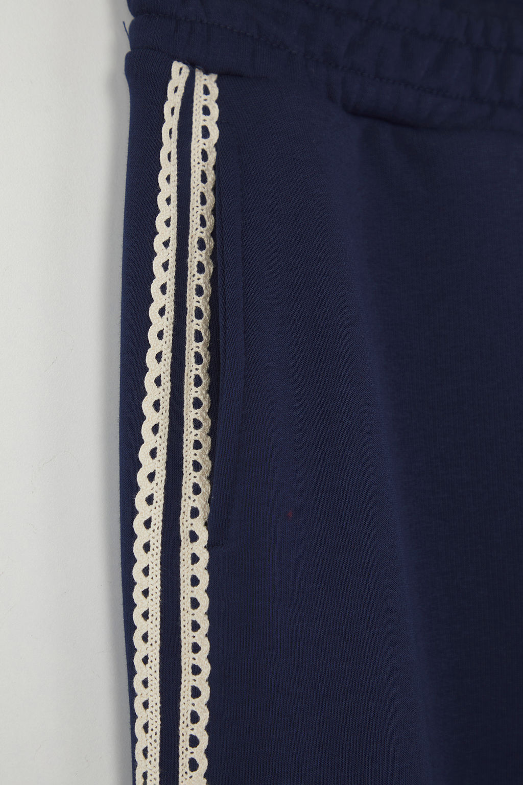 Lacivert Wide Leg/Genis Paca Brode Serit Detayl? Kal?n Orme Esofman Alt? TWOAW26EA00002