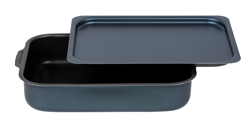 АП_AZURE (Сатин) Противень 230*300мм (синий) с крышкой арт.63302(5) Калитва