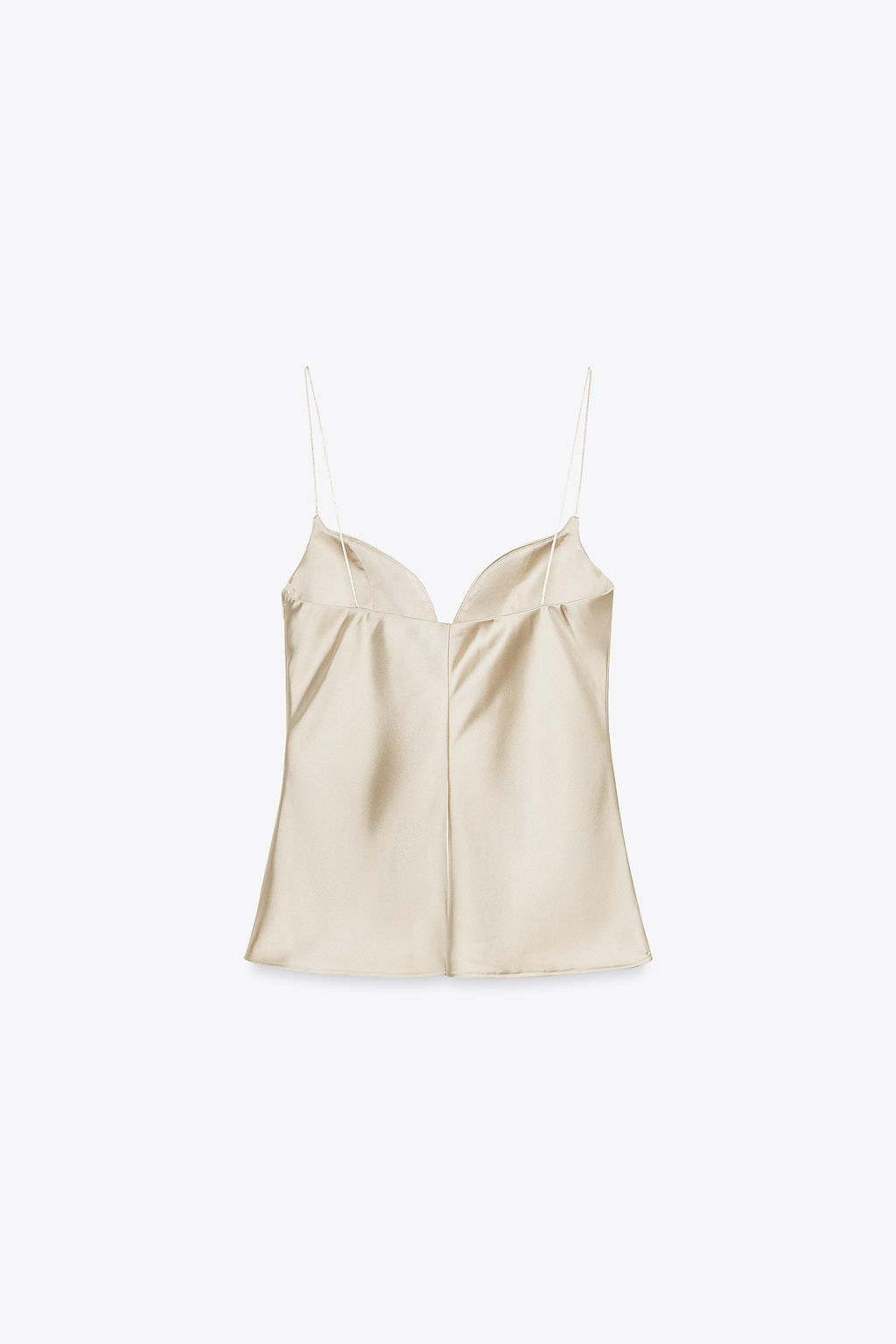SWEETHEART NECKLINE SATIN TOP