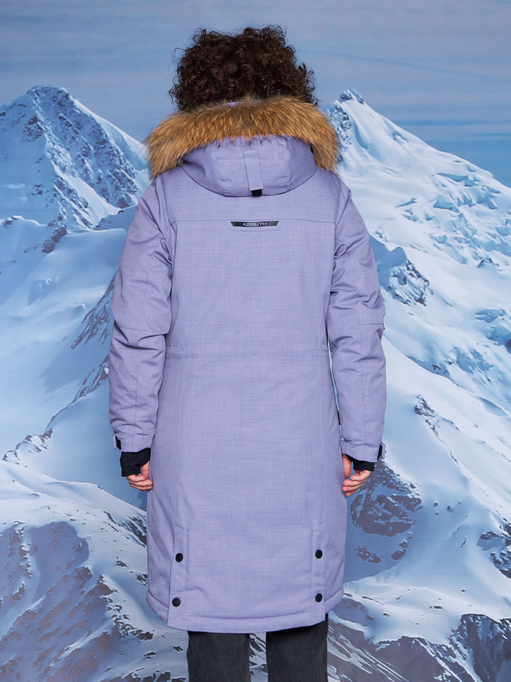 Женская зимняя мембранная парка Azimuth Глория 124/24006_7 Сладкий Лавандовый  фото 30