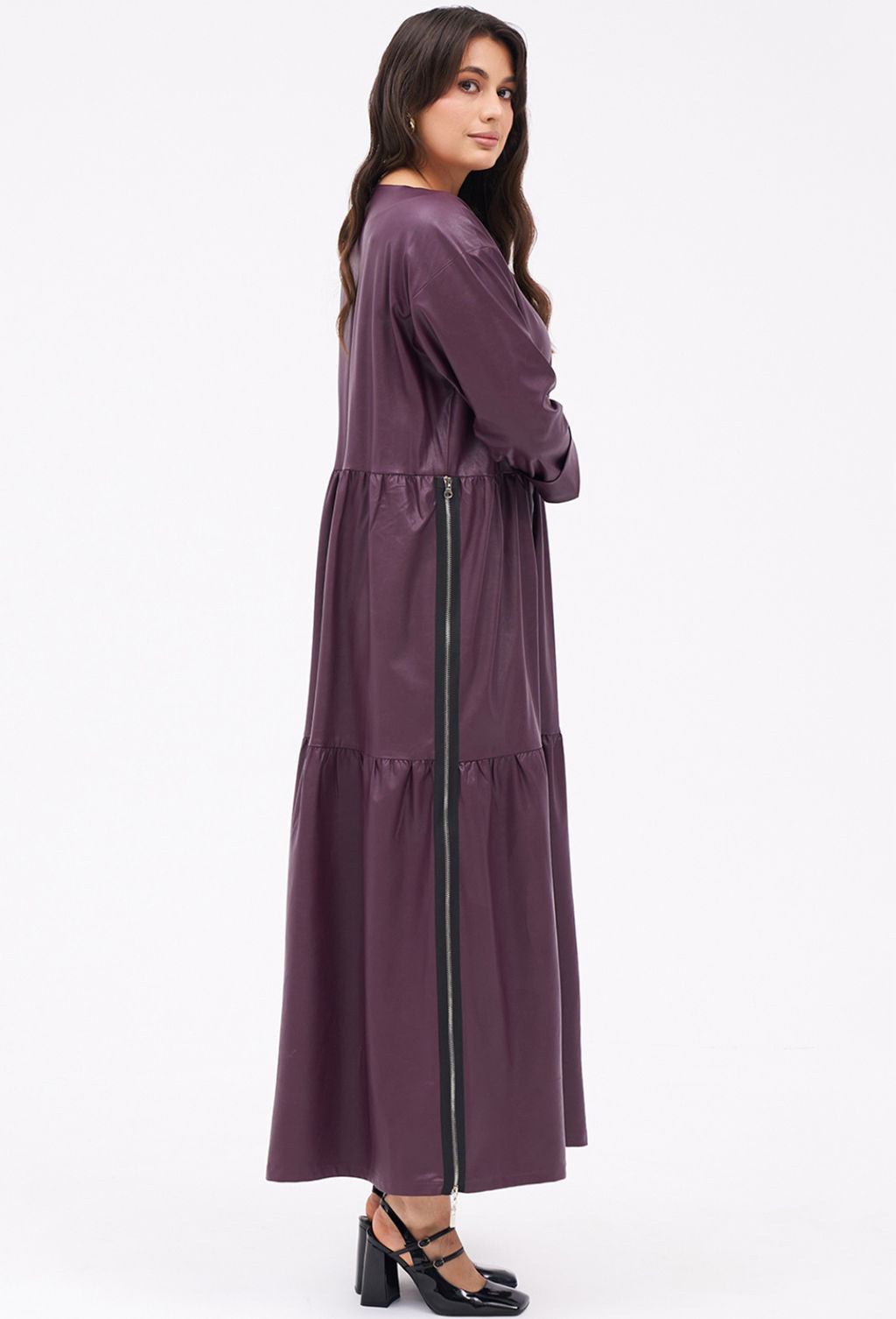 Платье KaVari 1093.1 баклажан  фото 7