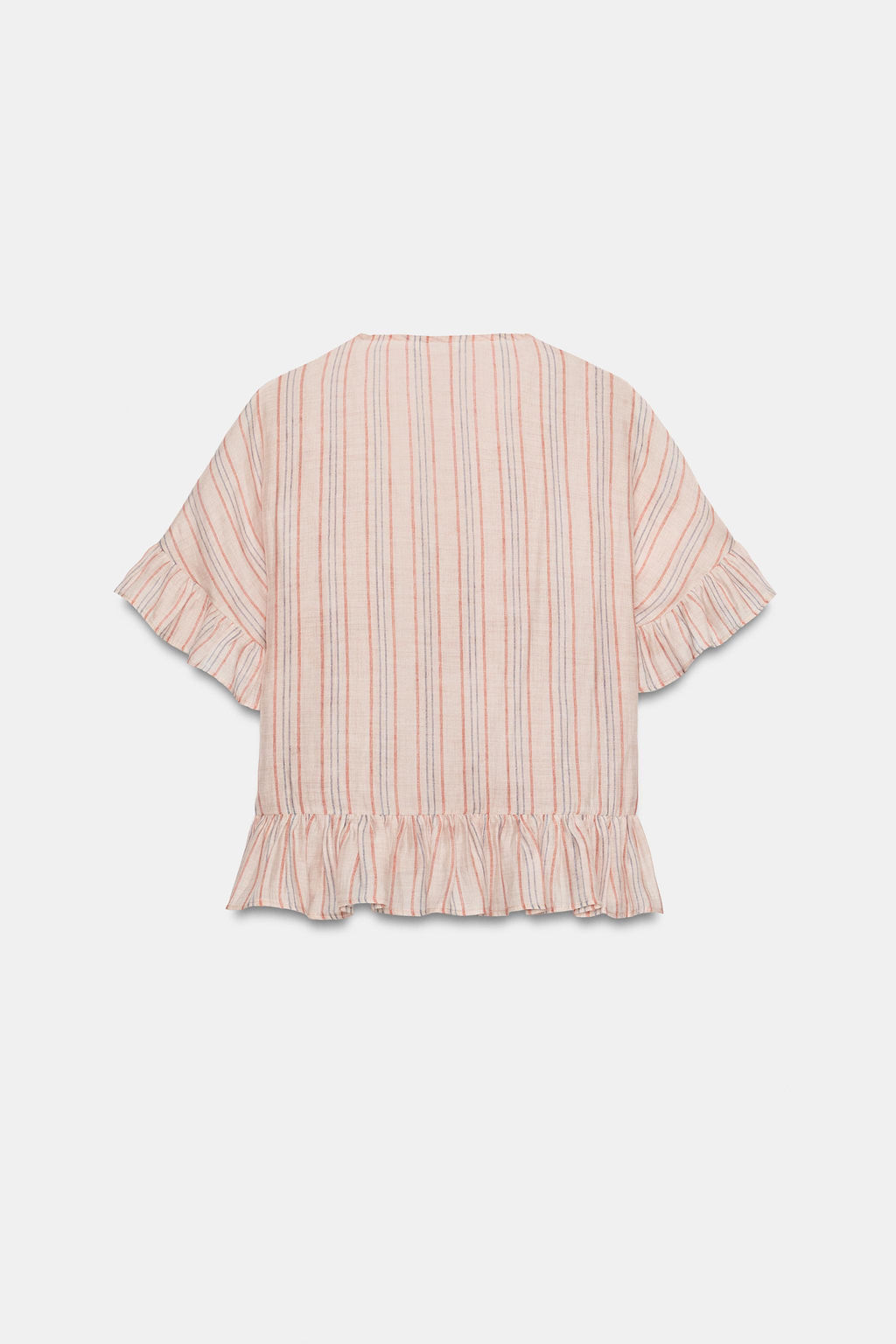 BLUSA RAYAS VOLANTES / rayas - Zara фото 8