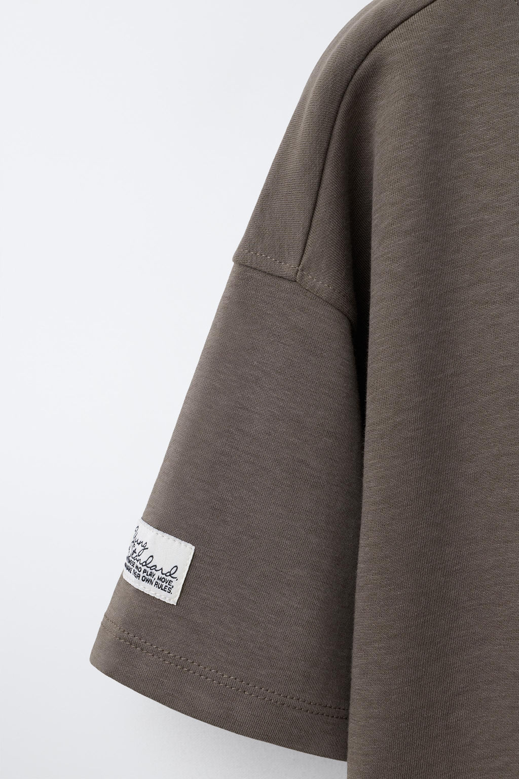 CAMISETA INTERLOCK / Marr?n - Zara фото 4