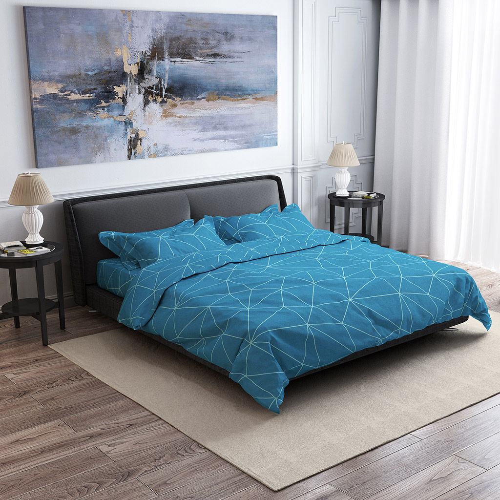 Простыня Евростандарт Я верю в себя-Б 4/6 бирюзовый 240х220см, бязь Комфорт 121г/м2, хлопок 100%, упаковка классическая ПВХ 28х41см, Домашняя мода (Россия)  фото 2