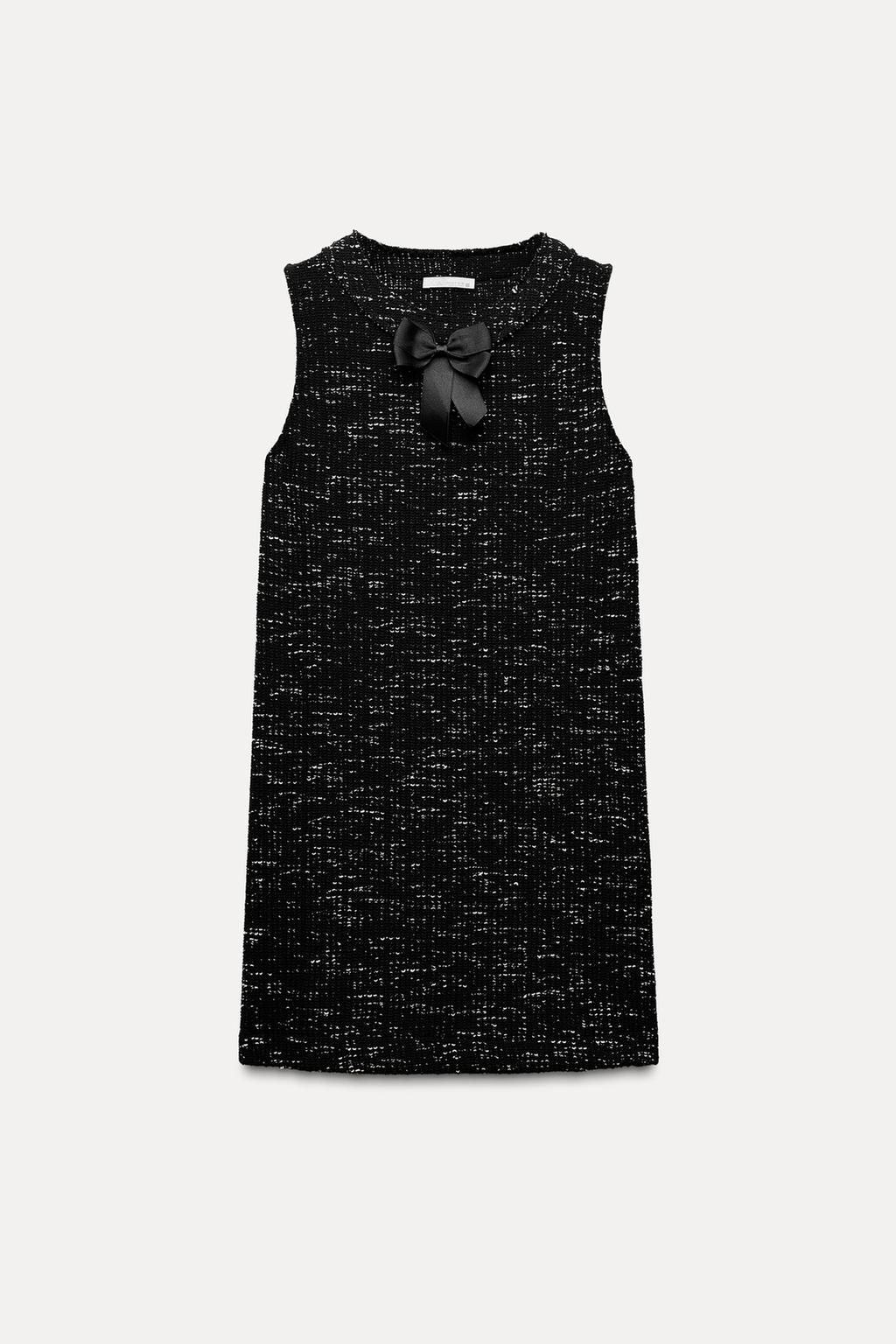 SHORT TEXTURED DRESS WITH TIE - Zara фото 4
