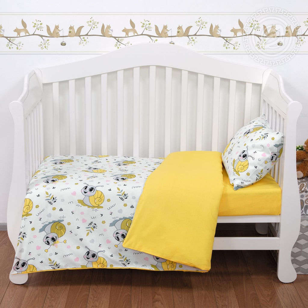 Клёпа Детский/Пододеяльник: 1 шт. - 147*112; Простыня: 1 шт. - 150*110; Наволочка: 1 шт. - 40*60; Поплин ясельный