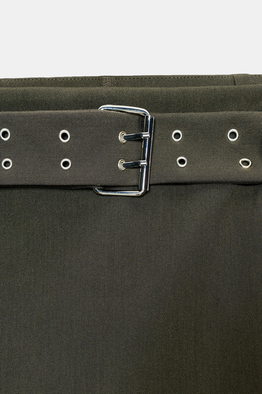 FALDA PANTAL?N CINTUR?N / Khaki oscuro - Zara фото 3