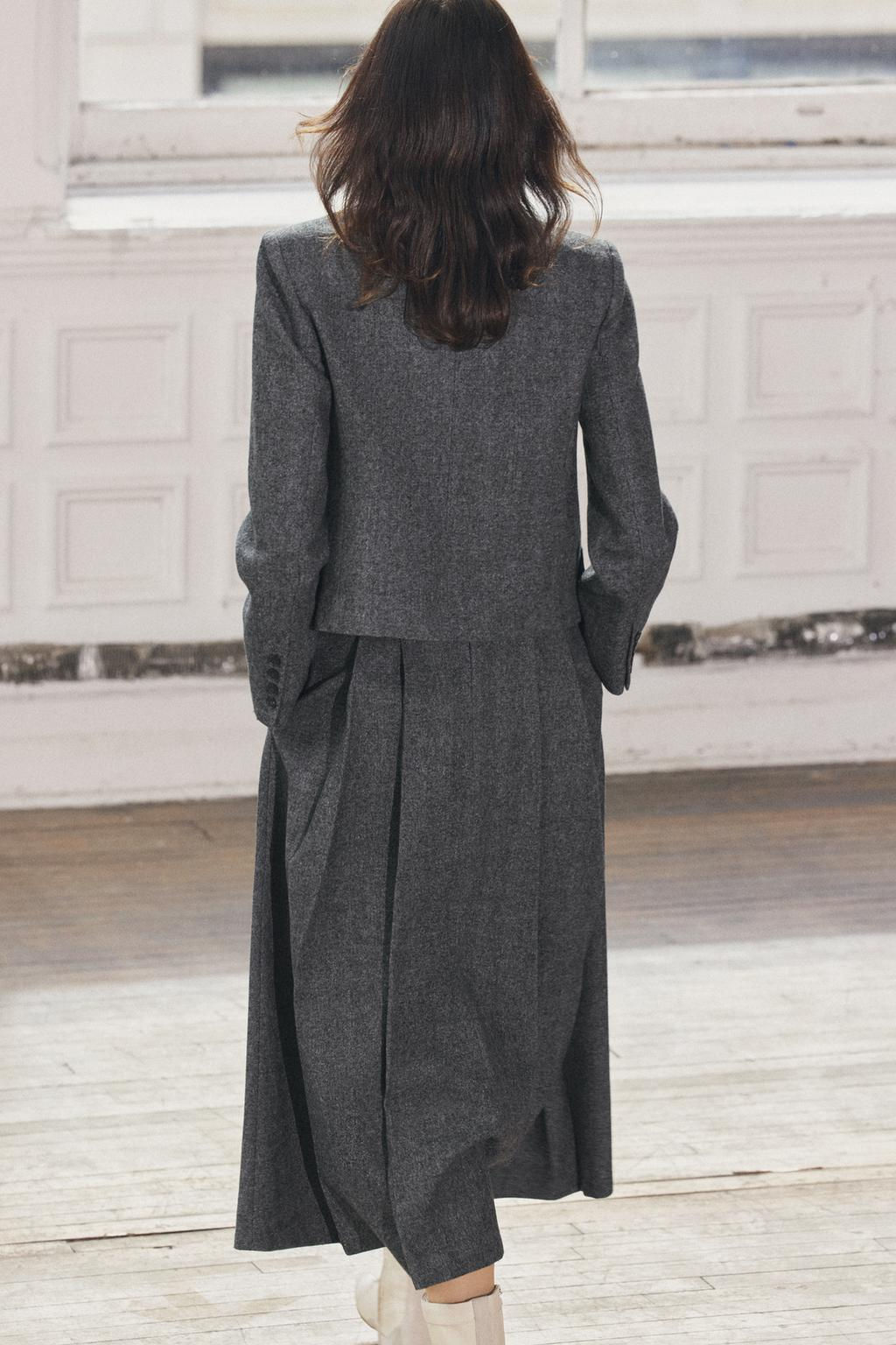 HERRINGBONE WOOL BLAZER ZW COLLECTION - Zara фото 5