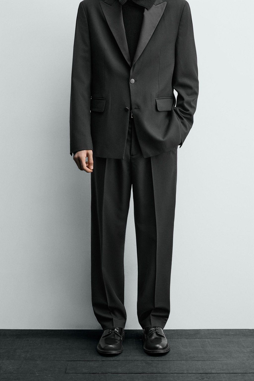 WOOL BLEND SUIT TROUSERS - Zara фото 2
